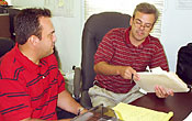 Photograph of Roland Gallup and David Henken